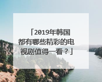 2019年韩国都有哪些精彩的电视剧值得一看？