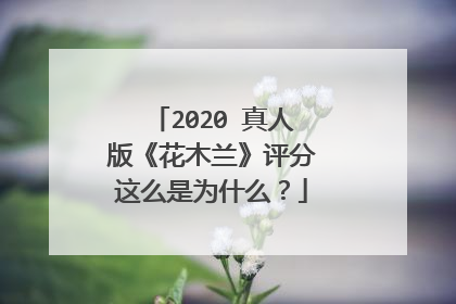 2020 真人版《花木兰》评分这么是为什么?