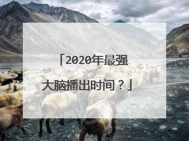 2020年最强大脑播出时间？