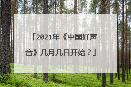 2021年《中国好声音》几月几日开始?