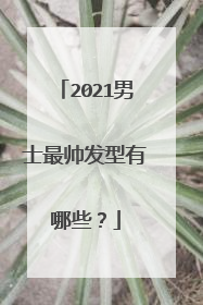 2021男士最帅发型有哪些?