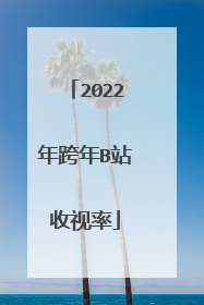 2022年跨年B站收视率