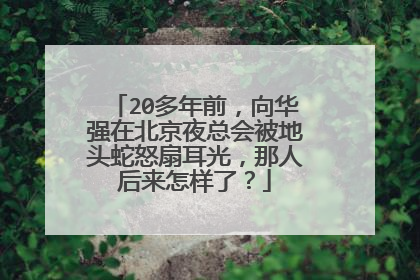 20多年前,向华强在北京夜总会被地头蛇怒扇耳光,那人后来怎样了?