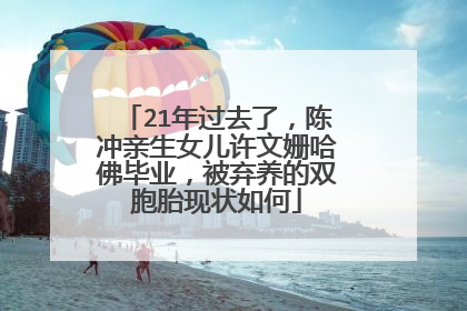 21年过去了，陈冲亲生女儿许文姗哈佛毕业，被弃养的双胞胎现状如何