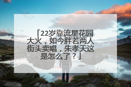 22岁靠流星花园大火，如今胖若两人街头卖唱，朱孝天这是怎么了？
