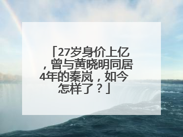 27岁身价上亿，曾与黄晓明同居4年的秦岚，如今怎样了？