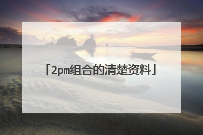 2pm组合的清楚资料