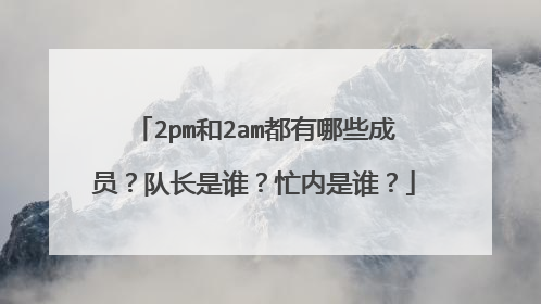 2pm和2am都有哪些成员？队长是谁？忙内是谁？