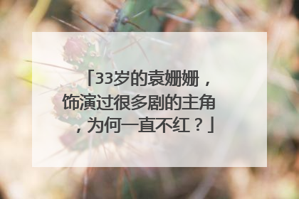 33岁的袁姗姗,饰演过很多剧的主角,为何一直不红?