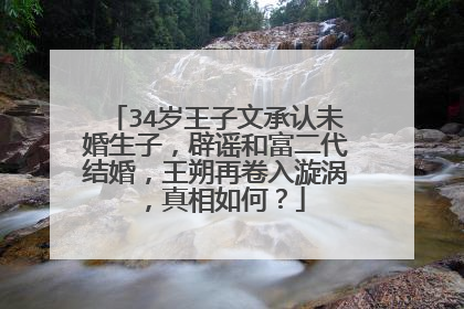 34岁王子文承认未婚生子,辟谣和富二代结婚,王朔再卷入漩涡,真相如何?