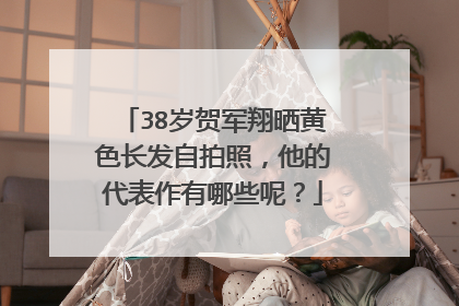 38岁贺军翔晒黄色长发自拍照，他的代表作有哪些呢？