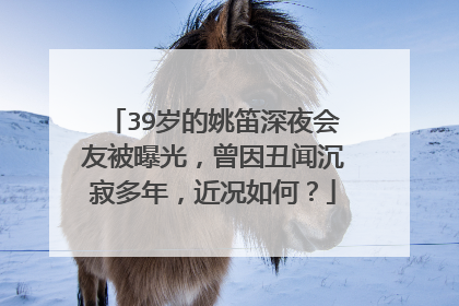 39岁的姚笛深夜会友被曝光，曾因丑闻沉寂多年，近况如何？