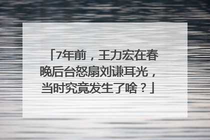7年前,王力宏在春晚后台怒扇刘谦耳光,当时究竟发生了啥?