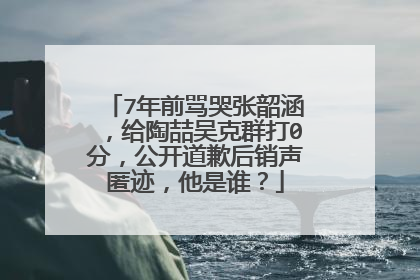 7年前骂哭张韶涵,给陶喆吴克群打0分,公开道歉后销声匿迹,他是谁?