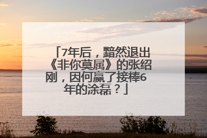 7年后，黯然退出《非你莫属》的张绍刚，因何赢了接棒6年的涂磊？