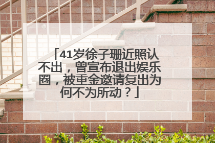 41岁徐子珊近照认不出,曾宣布退出娱乐圈,被重金邀请复出为何不为所动?