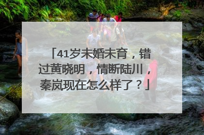 41岁未婚未育，错过黄晓明，情断陆川，秦岚现在怎么样了？