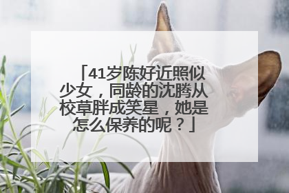 41岁陈好近照似少女，同龄的沈腾从校草胖成笑星，她是怎么保养的呢？