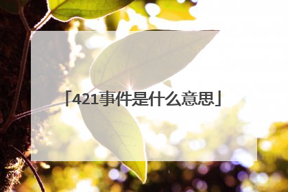421事件是什么意思