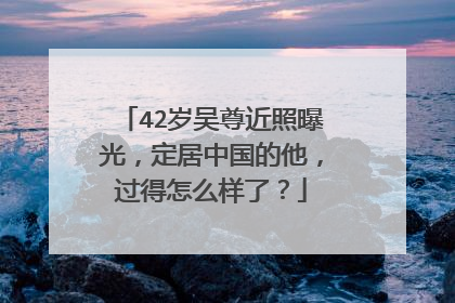 42岁吴尊近照曝光,定居中国的他,过得怎么样了?