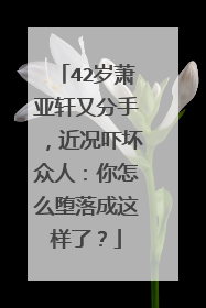 42岁萧亚轩又分手，近况吓坏众人：你怎么堕落成这样了？