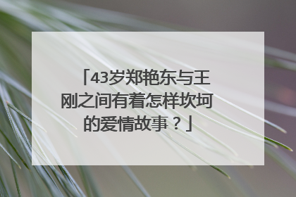 43岁郑艳东与王刚之间有着怎样坎坷的爱情故事？