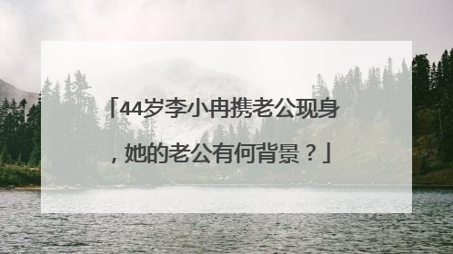 44岁李小冉携老公现身，她的老公有何背景？