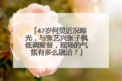 47岁何炅近况曝光，与张艺兴张子枫低调聚餐，现场的气氛有多么融洽？