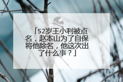 52岁王小利被点名,赵本山为了自保将他除名,他这次出了什么事?