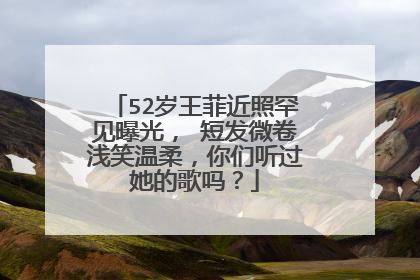 52岁王菲近照罕见曝光, 短发微卷浅笑温柔,你们听过她的歌吗?