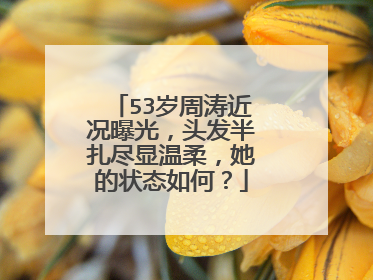 53岁周涛近况曝光，头发半扎尽显温柔，她的状态如何？