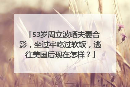 53岁周立波晒夫妻合影，坐过牢吃过软饭，逃往美国后现在怎样？