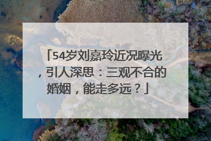 54岁刘嘉玲近况曝光,引人深思:三观不合的婚姻,能走多远?