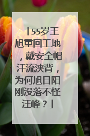 55岁王旭重回工地,戴安全帽汗流浃背,为何旭日阳刚没落不怪汪峰?