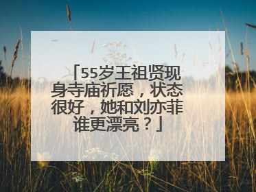 55岁王祖贤现身寺庙祈愿,状态很好,她和刘亦菲谁更漂亮?