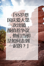 55岁蔡国庆爱人第一次出镜,颜值惹争议,他们当初是如何走到一起的?