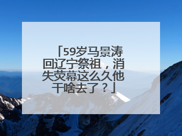 59岁马景涛回辽宁祭祖,消失荧幕这么久他干啥去了?