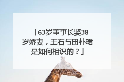 63岁董事长娶38岁娇妻,王石与田朴珺是如何相识的?