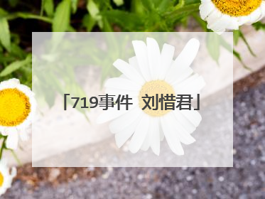 719事件 刘惜君