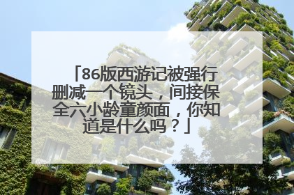 86版西游记被强行删减一个镜头,间接保全六小龄童颜面,你知道是什么吗?