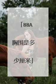 88A胸围是多少厘米