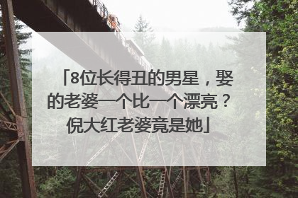 8位长得丑的男星,娶的老婆一个比一个漂亮?倪大红老婆竟是她