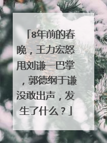 8年前的春晚，王力宏怒甩刘谦一巴掌，郭德纲于谦没敢出声，发生了什么？