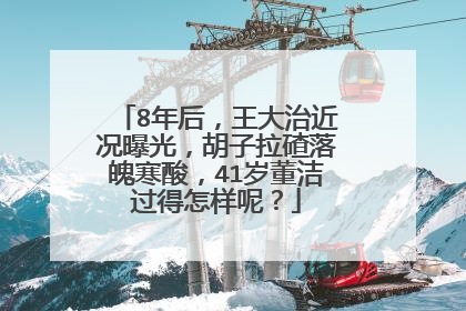 8年后，王大治近况曝光，胡子拉碴落魄寒酸，41岁董洁过得怎样呢？