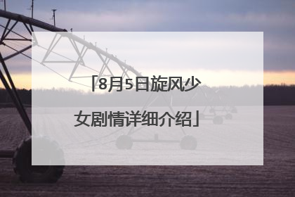 8月5日旋风少女剧情详细介绍