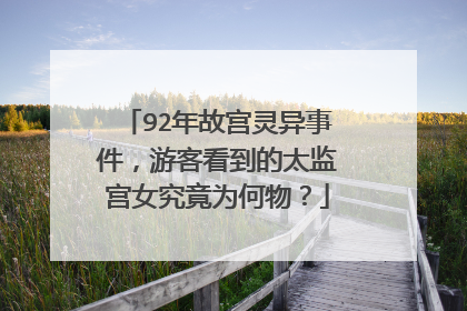 92年故宫灵异事件，游客看到的太监宫女究竟为何物？