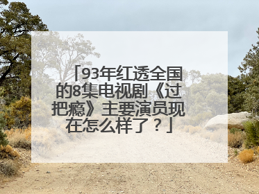 93年红透全国的8集电视剧《过把瘾》主要演员现在怎么样了?