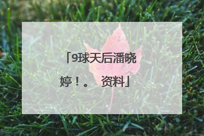 9球天后潘晓婷!。 资料