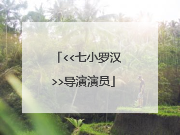 <<七小罗汉>>导演演员