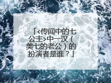<传闻中的七公主>中一汉（美七的老公）的扮演者是谁？